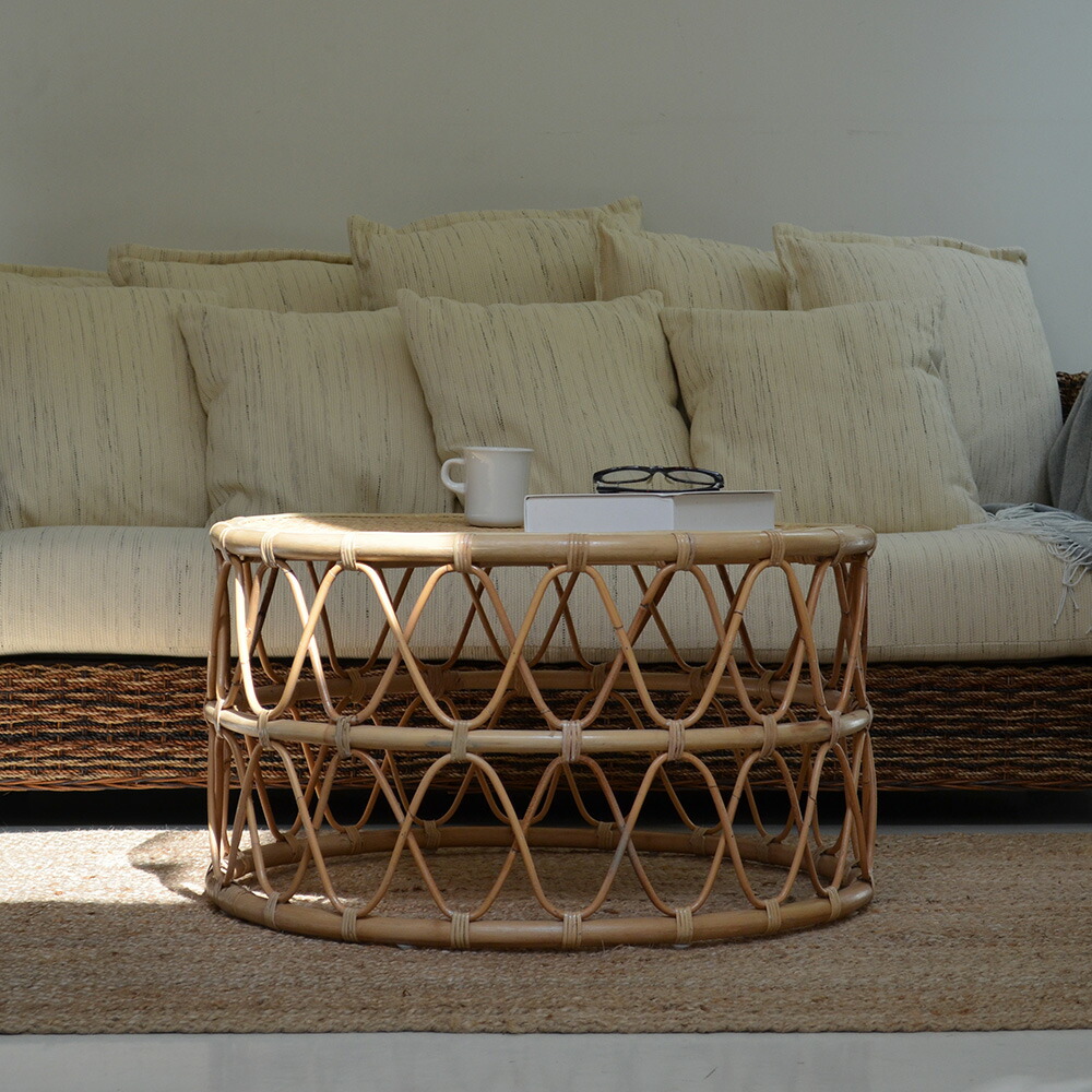 送料無料 ラタン・センターテーブル《オゼ》センターテーブル コーヒー