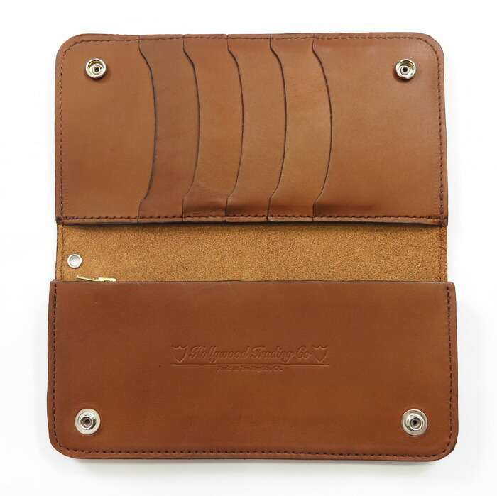 GLAD HAND × HTC スタッズ & ハンドペイント ロング ウォレット 財布