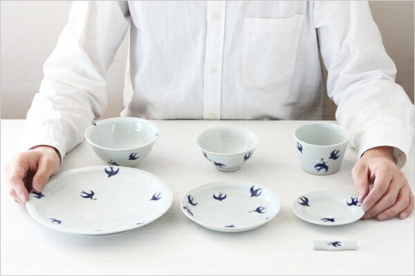 楽天市場】九谷焼 つばめ 7寸皿（日下華子） : free design（フリー