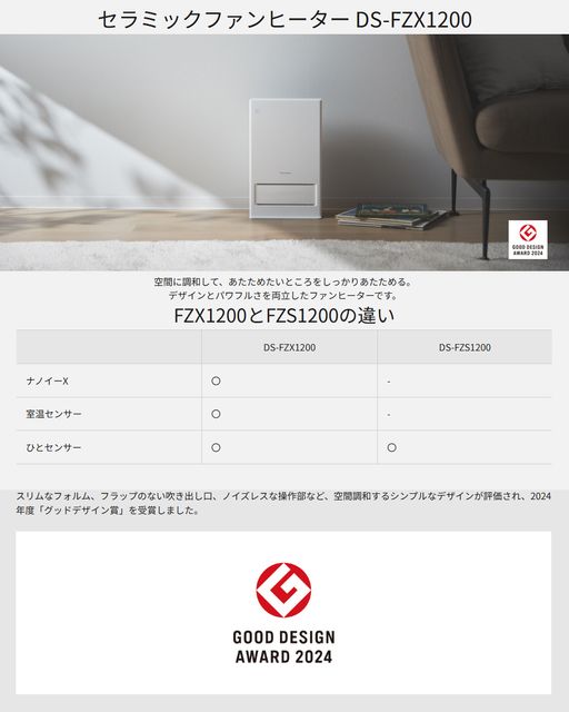 楽天市場】Panasonic パナソニック DS-FZX1200(W)ナノイーX搭載