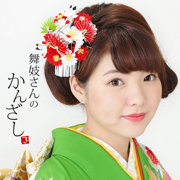 Prices down2】舞妓さんにそっくり！「松竹梅のつまみ細工簪」 京都