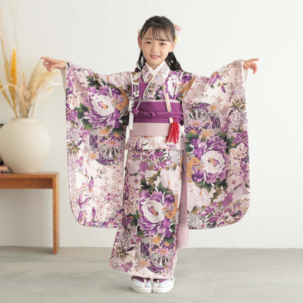 楽天市場】【レンタル】753 七五三 着物 7歳 フルセット 女の子