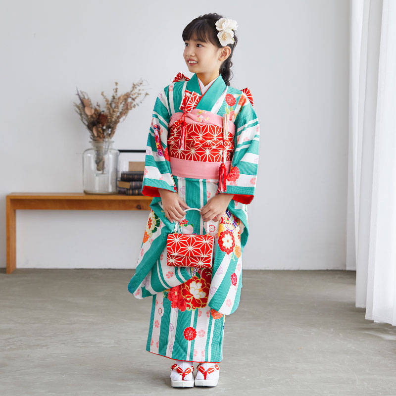 楽天市場】【レンタル】753 七五三 着物 7歳 フルセット 女の子