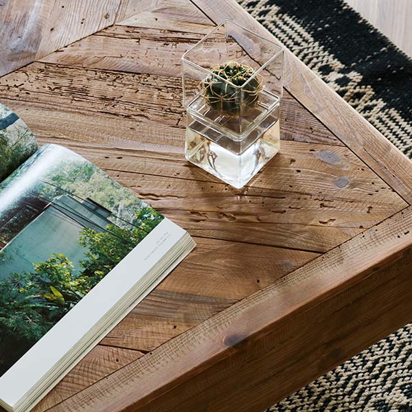 楽天市場】ローテーブル 幅100cm 木製 天然木 古材 正方形