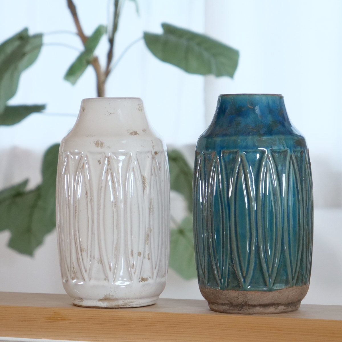 楽天市場】花瓶 セラミックベース 直径11×高さ23cm （ フラワーベース