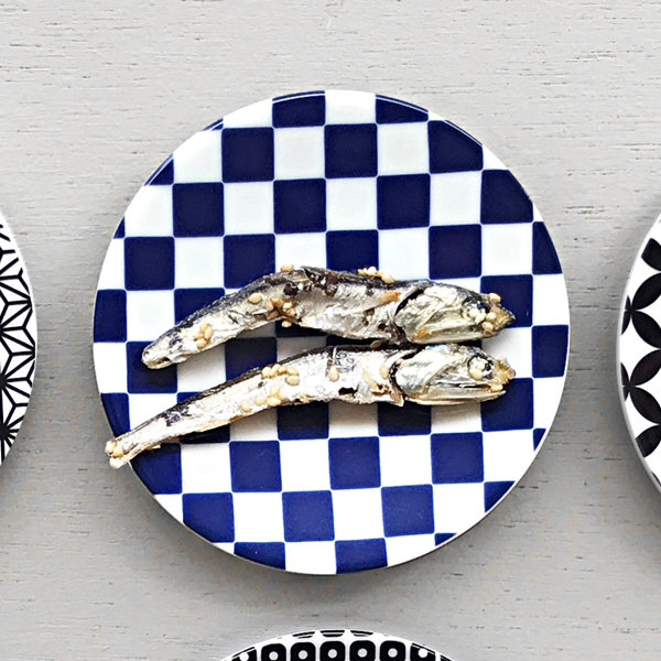 楽天市場】プレート 10cm 豆皿 市松 ロクサン 63 mamezara 磁器 皿