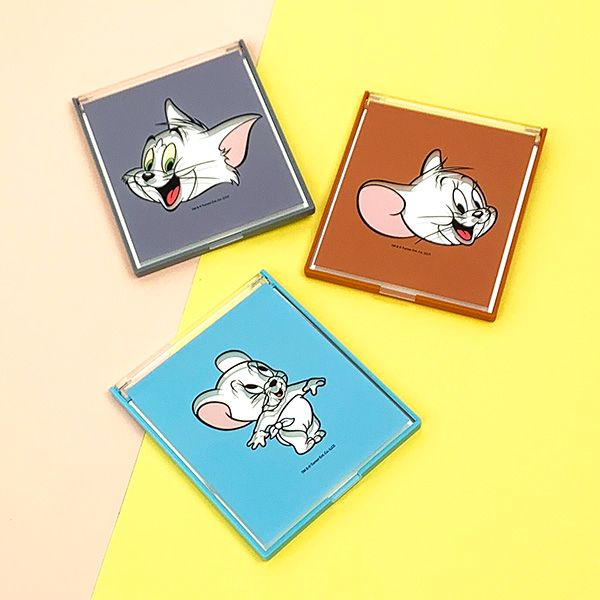 トムとジェリー トム ダイカットアートミラー グレー