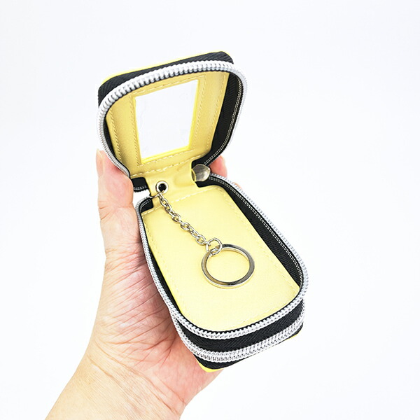 おさるのジョージ ダブルポケットキーケース イエロー