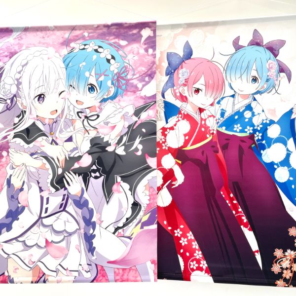 Re:ゼロから始める異世界生活 エミリア&レム B2 タペストリー 72.8