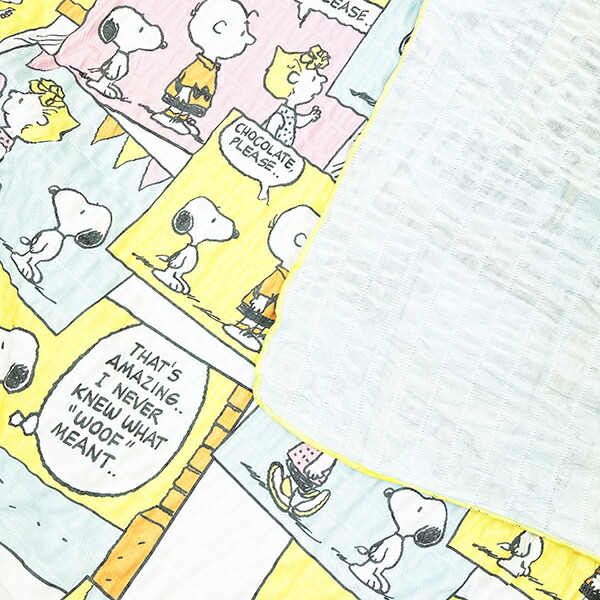 スヌーピー Ice Cream comics クールハーフケット イエロー ひんやり