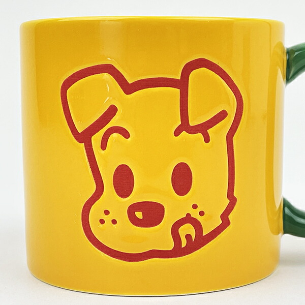 オサムグッズ ドッグ カラーマグカップ(イエロー) コップ