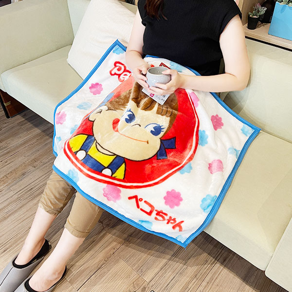 ペコちゃん ペコ＆ポコ あったかペコちゃん ひざ掛け ブランケット