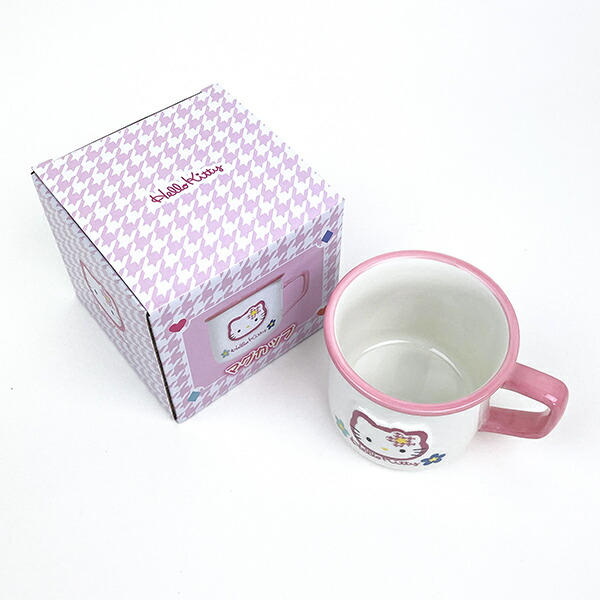 サンリオ ハローキティ カオハナ ホーロー風マグカップ コップ 食器 Sanrio