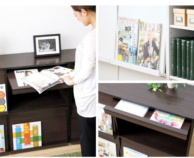 楽天市場】ディスプレイラック フラップ扉 本棚 扉付 大容量 2個セット