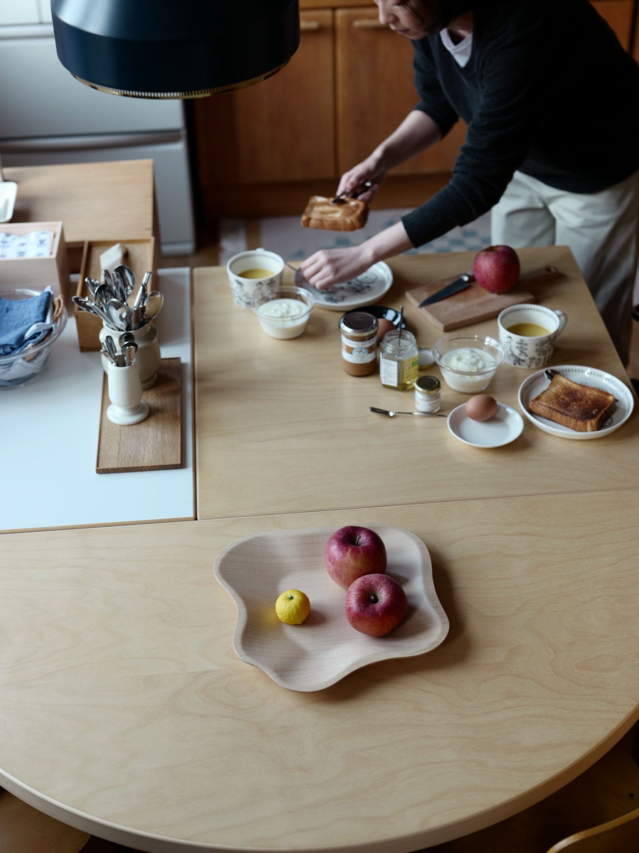 まもなく終了 ittalaイッタラ Aalto アアルトプライウッドボウル イッタラ / iittala アルヴァ・アアルト プライウッドボウル 中古