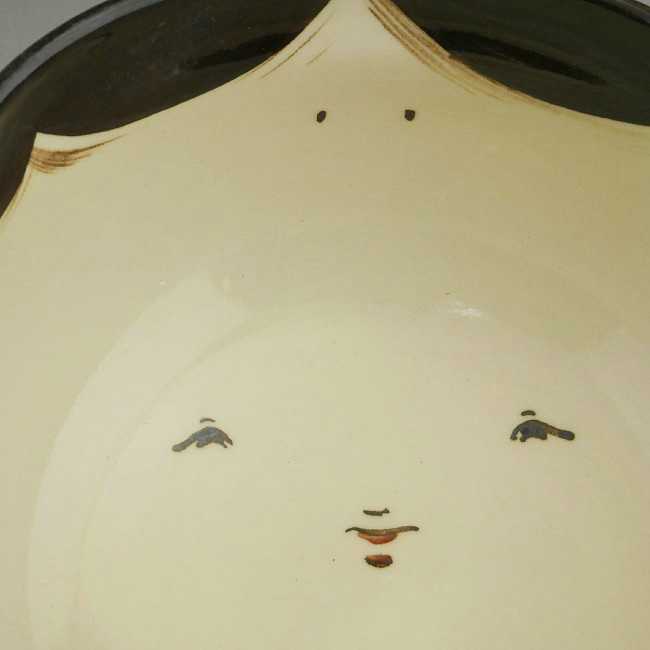 お福菓子鉢 与し三 小 - 京焼清水焼 松韻堂