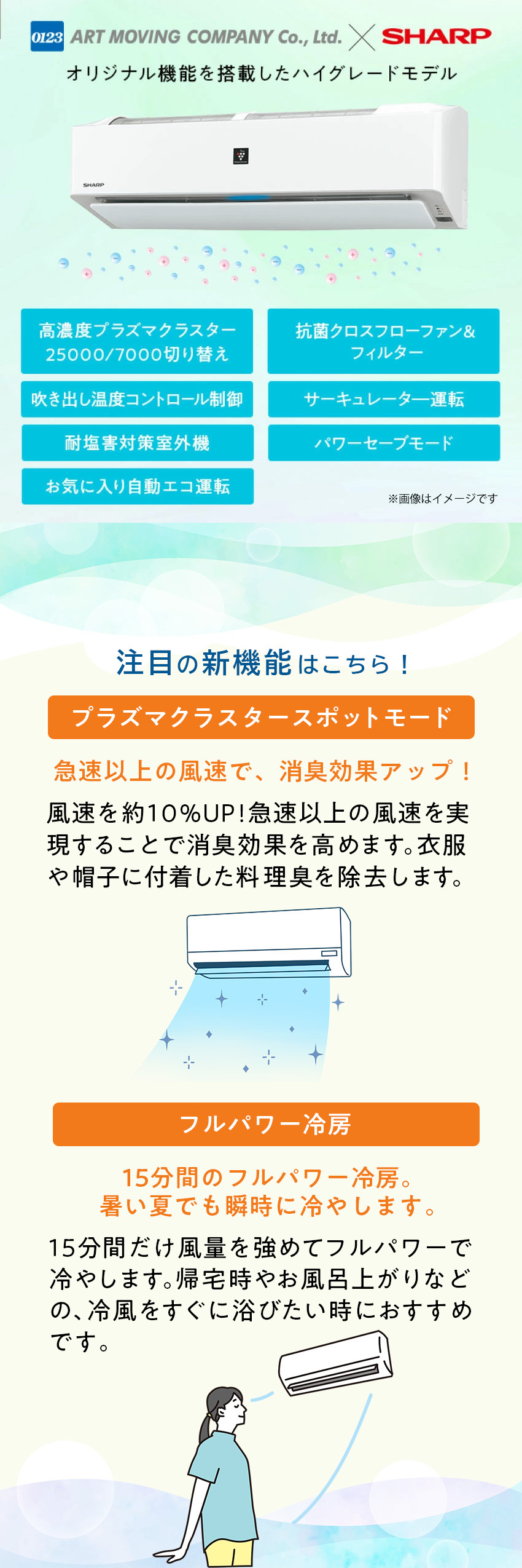 楽天市場】【標準工事費込】シャープ オリジナルエアコン【おもに6畳