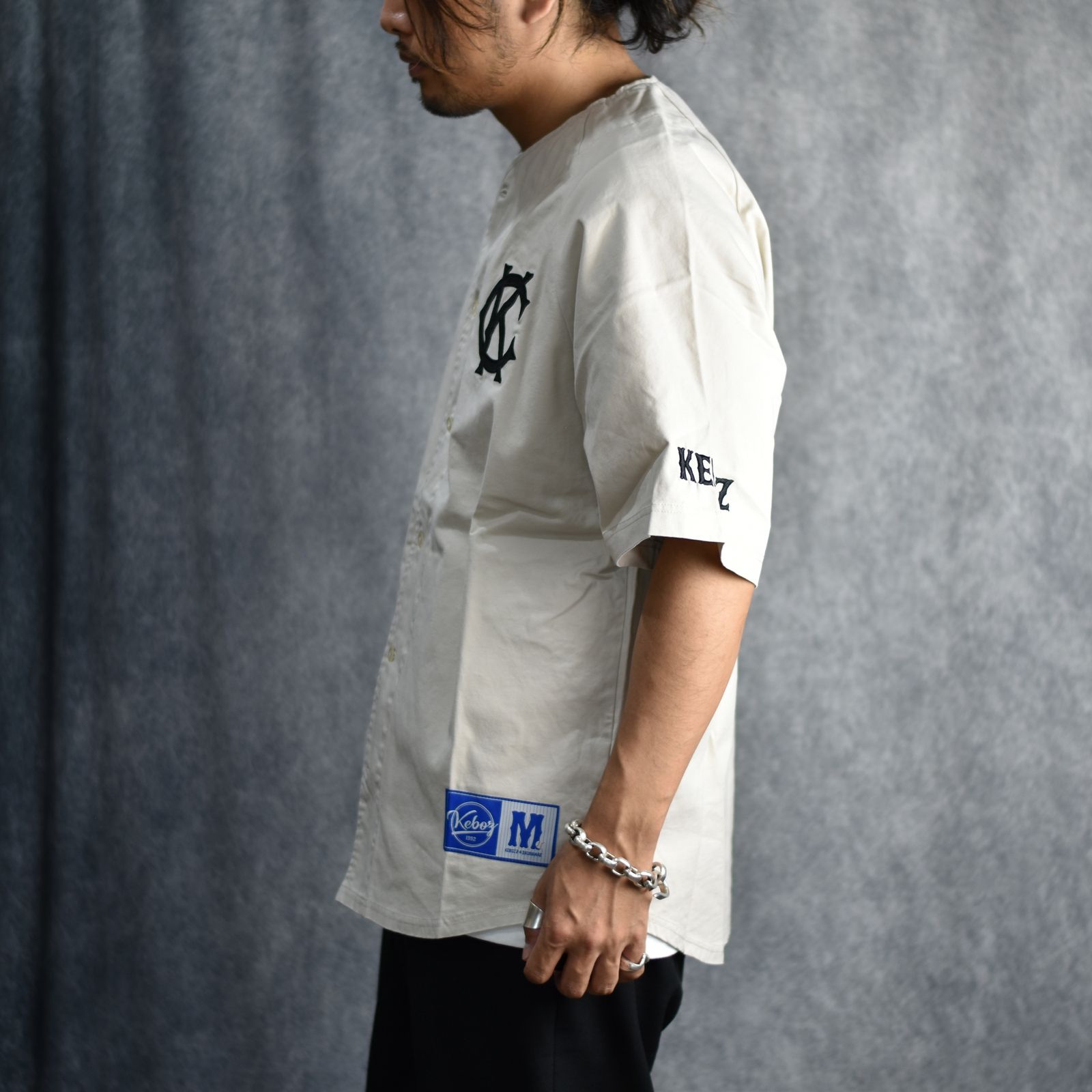CALEE - × KEBOZ BASEBALL SHIRT (IVORY) / × ケボズ ベースボール