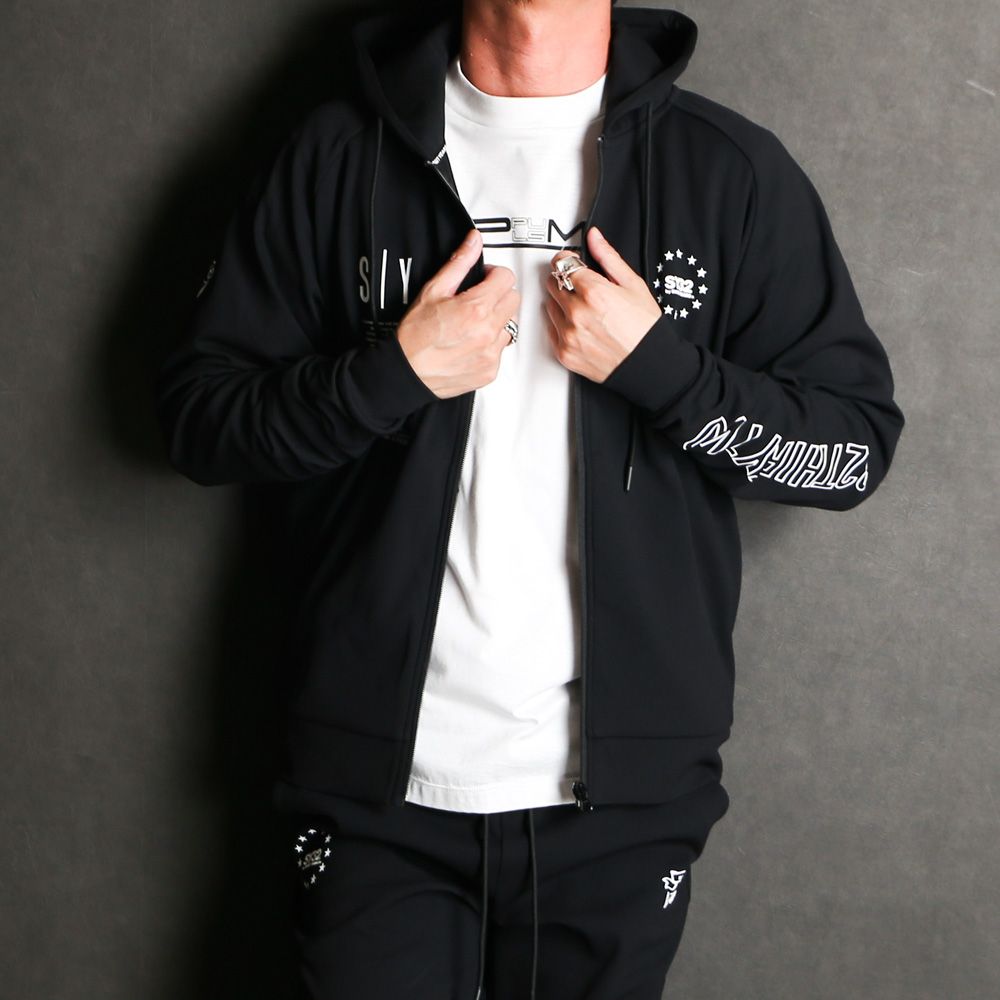 SY32 by SWEET YEARS - MULTI LOGO HIGH QUALITY ZIP HOODIE / ジップ