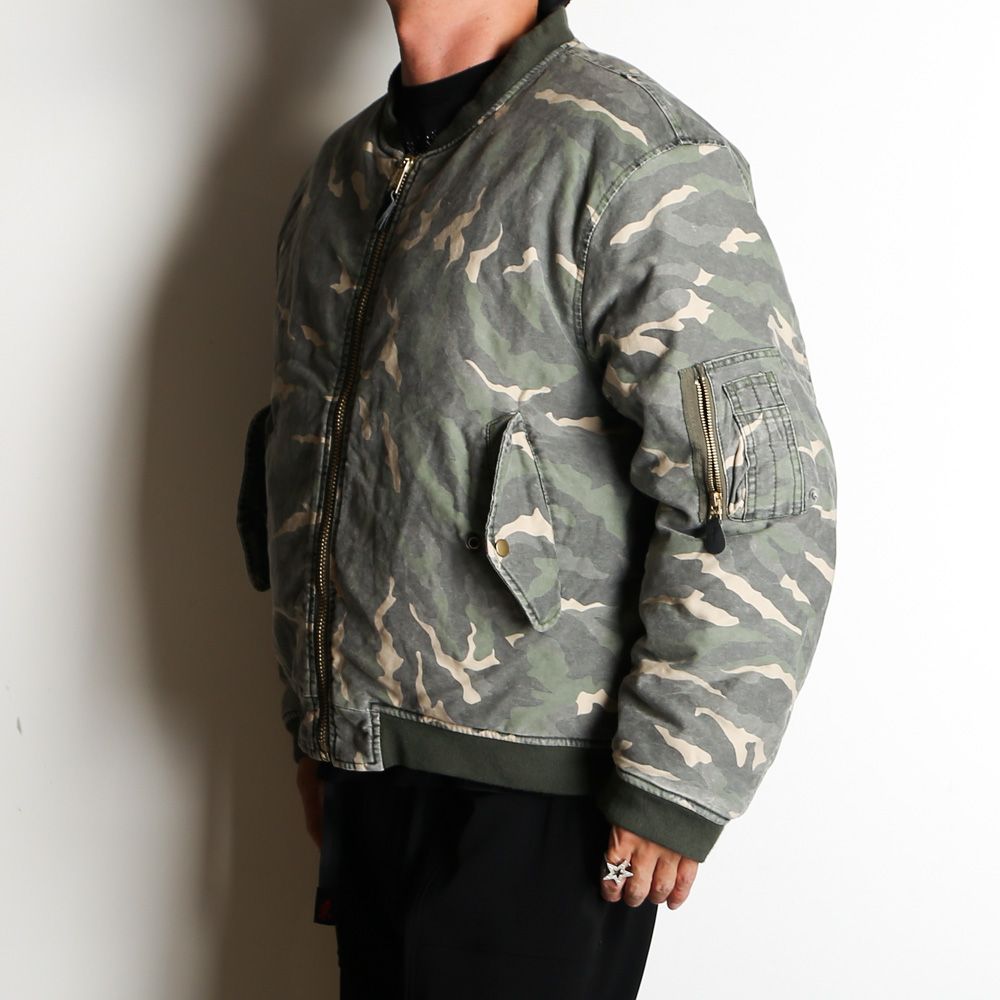 KAMIYA - Camouflage MA-1 - KHAKI / カモフラージュ ミリタリー