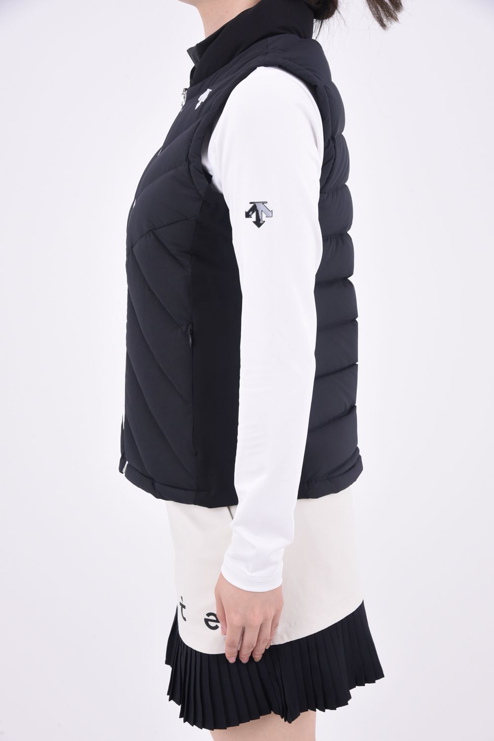DESCENTE GOLF - 【レディース】 フルジップ ダウンベスト (ブラック
