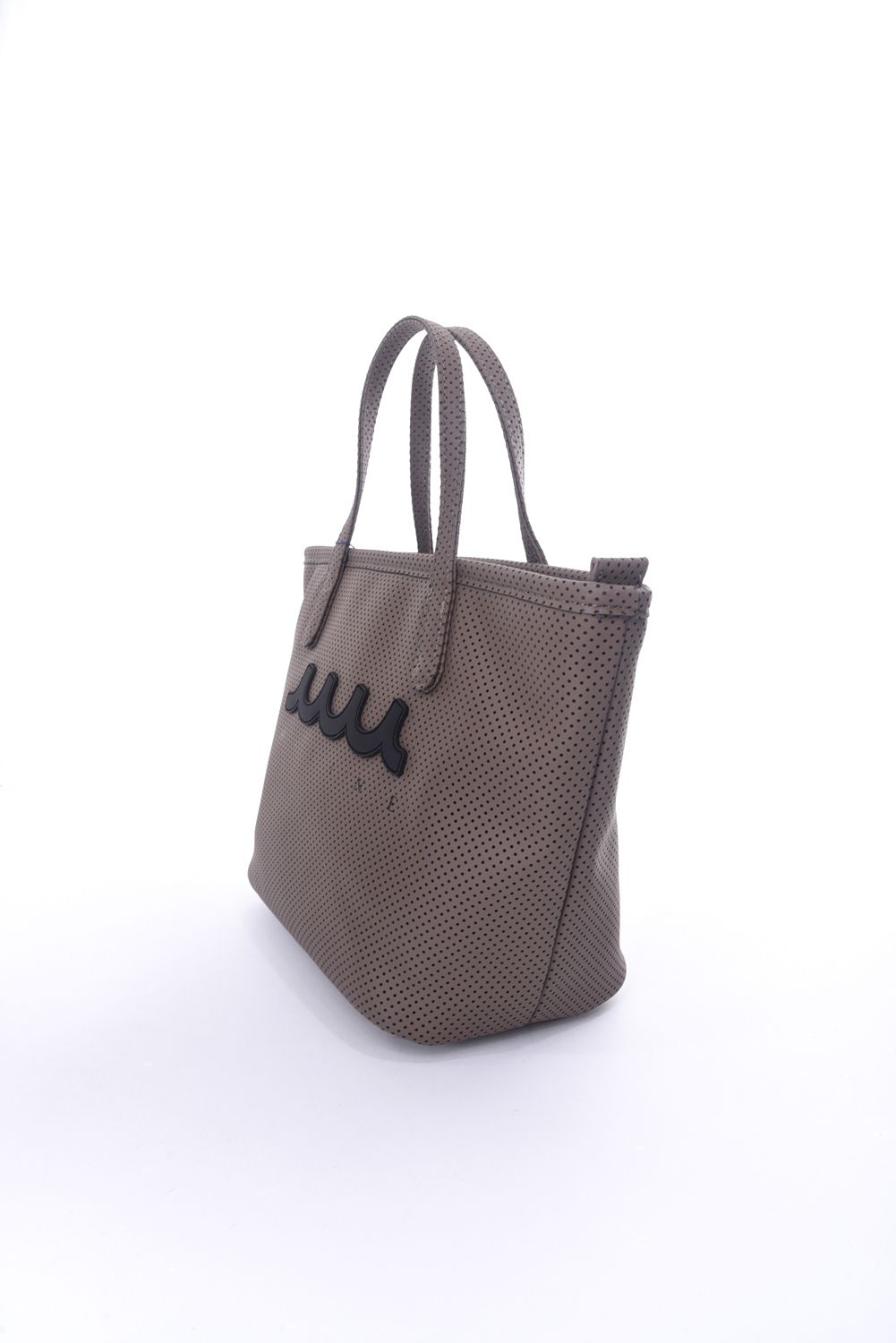 muta - CONTINUA PERFORATED ETHICAL LEATHER MINI TOTE BAG