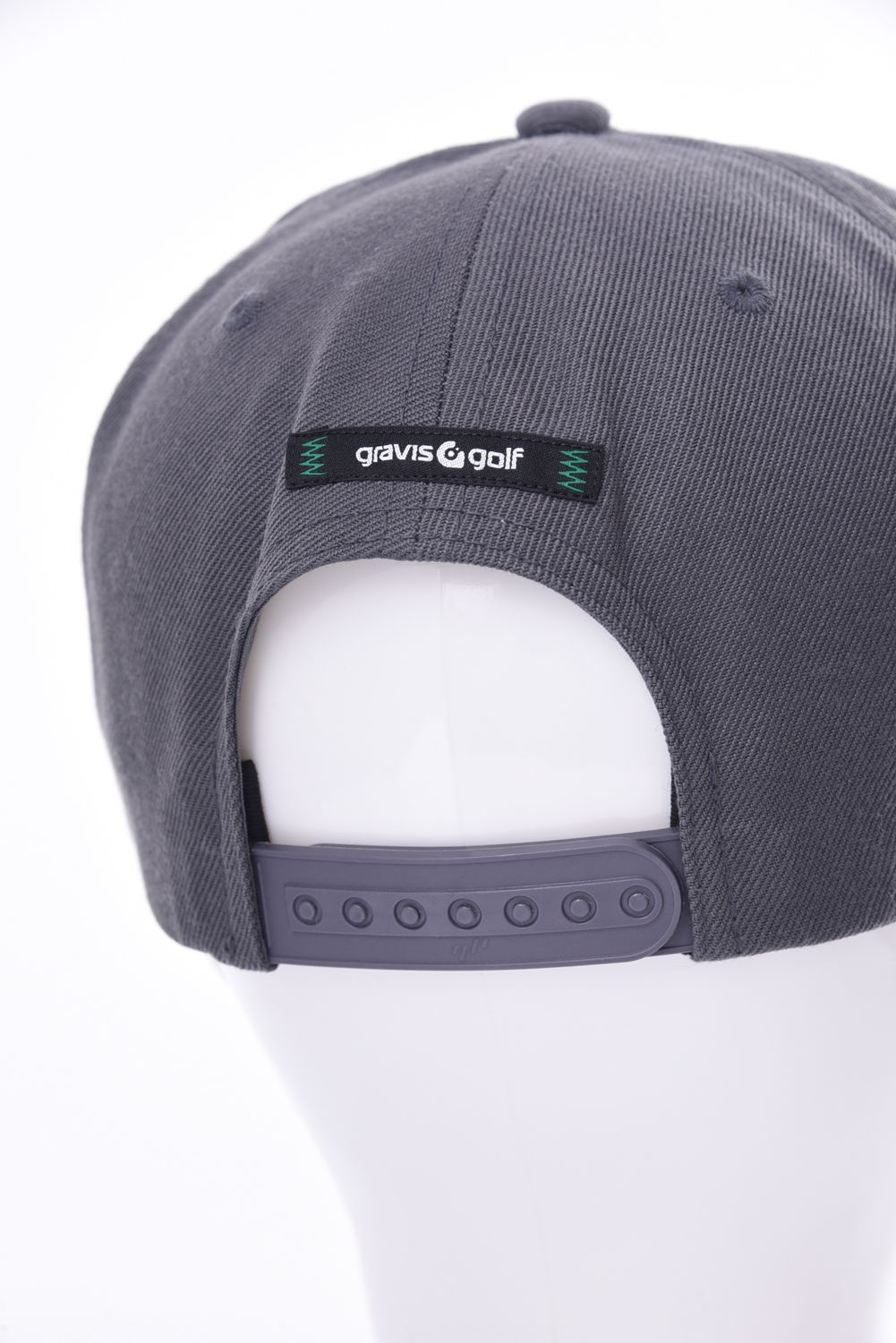 gravis golf - CAP / 3Dロゴ刺繍 フラットキャップ (グレー) | GOSSIP GOLF