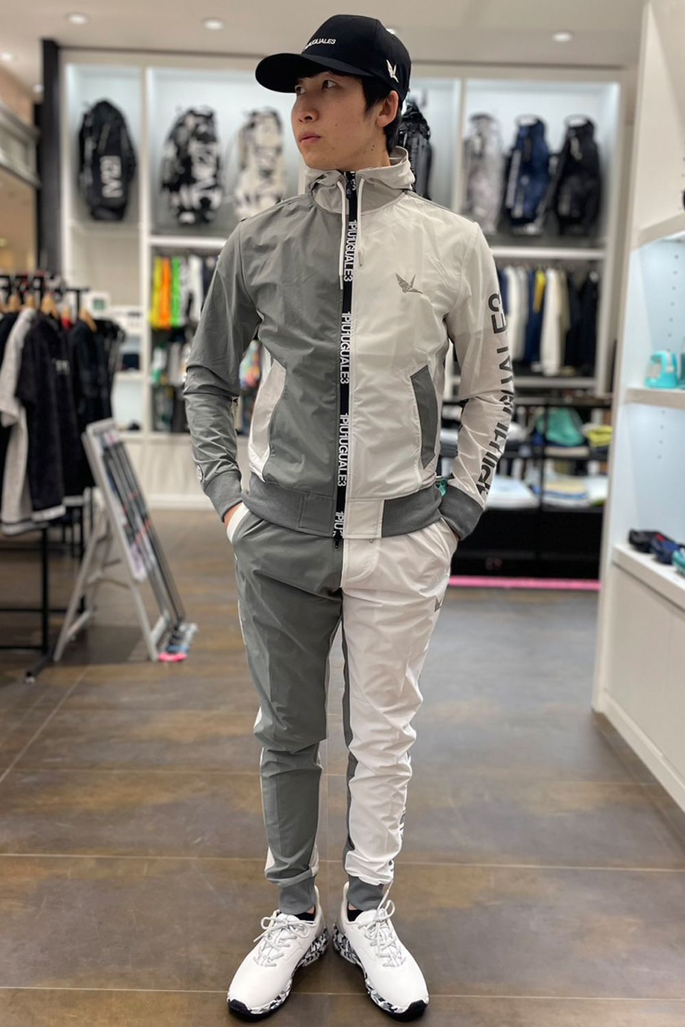 1PIU1UGUALE3】 ブランドを象徴するクレイジーパターンのセットアップ