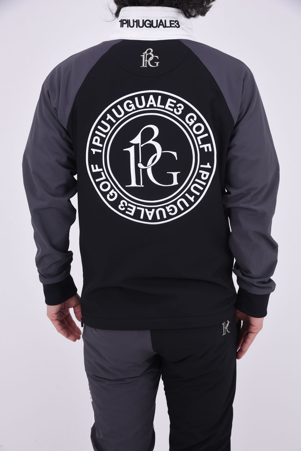1PIU1UGUALE3 GOLF - 113 GOLF HALF ZIP / 刺繍サークルロゴ 4WAY