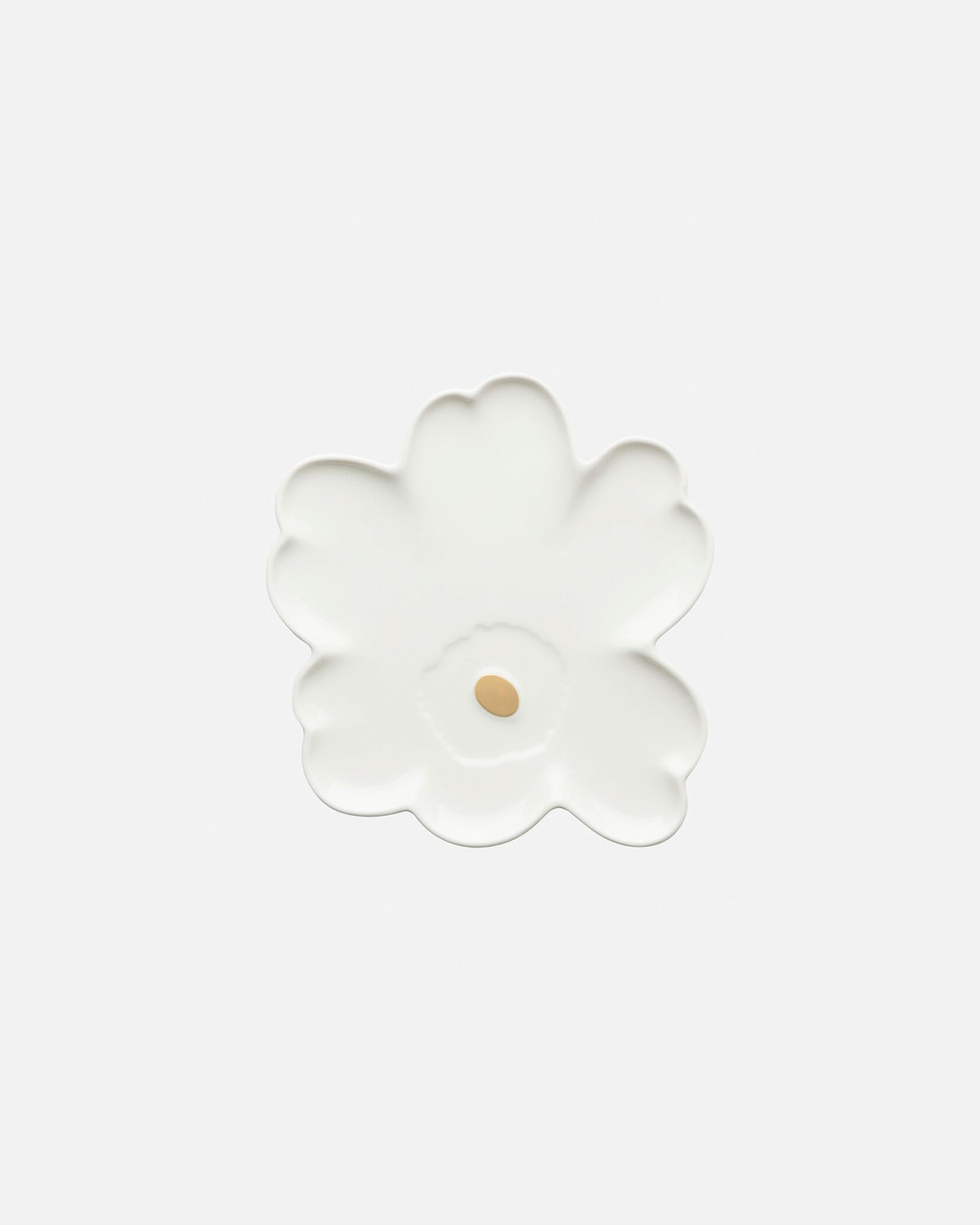 Marimekko - Unikko Shape / プレート / 20cm / ホワイト / ゴールド