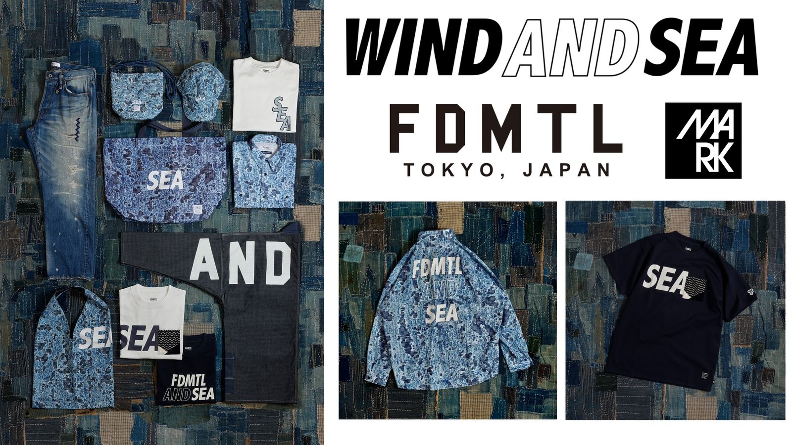 FDMTL × WIND AND SEAコラボレーション2024年10月5日(土)発売！ (店頭