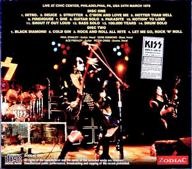 Kiss キッス/PA,USA 1976 Complete