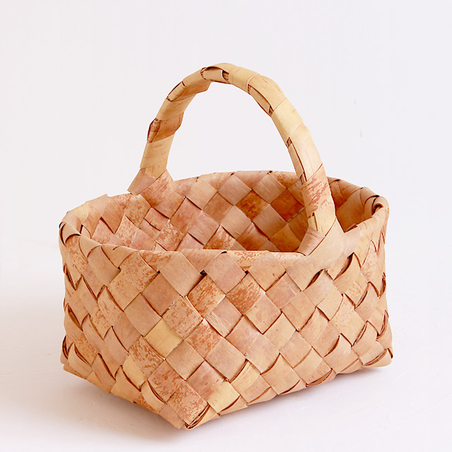 白樺かご/ハンドル付きバスケット・LT COMFOTA 北欧雑貨店