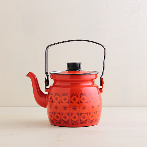 ヴィンテージ】FINEL/フィネル/デイジー（赤）/ケトル（0.6L） COMFOTA