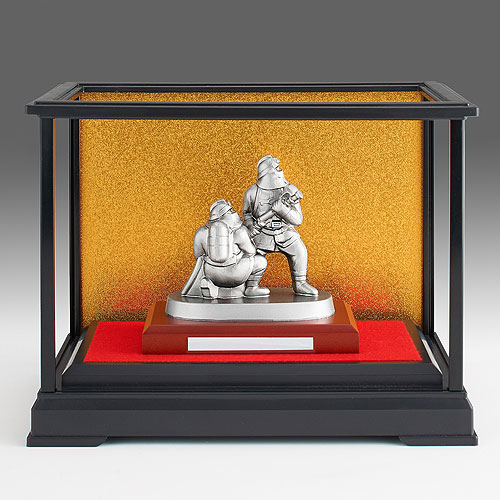 消防・功労・受賞】纏（まとい）合金製置物 SBK-257 （サイズ：高さ