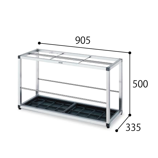 コクヨ KOKUYO 傘立て カサタテ フレームタイプ スチール 30本用 W835