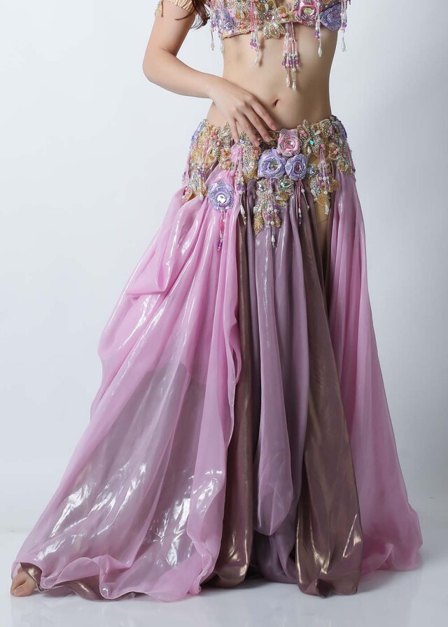 エジプト製【Amr】ベリーダンスコスチュームCF-COS-A315-1(ピンク