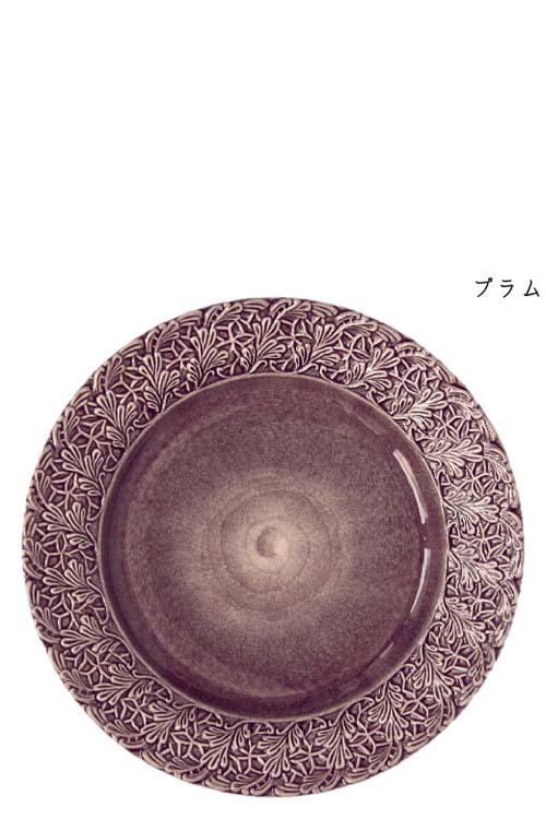 MATEUS(マテュース) ｜レースプレート 25cm (ライトピンク/グレ