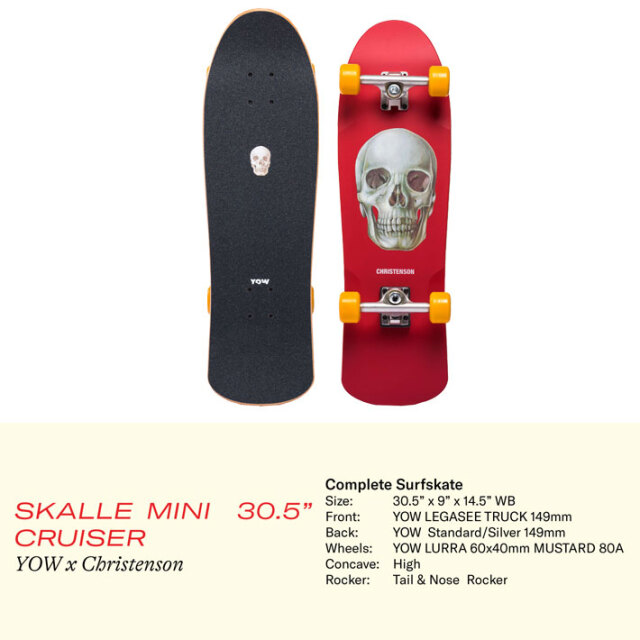 特典付き！】YOW サーフスケート サーフクルーザー ヤウ SKALLE MINI