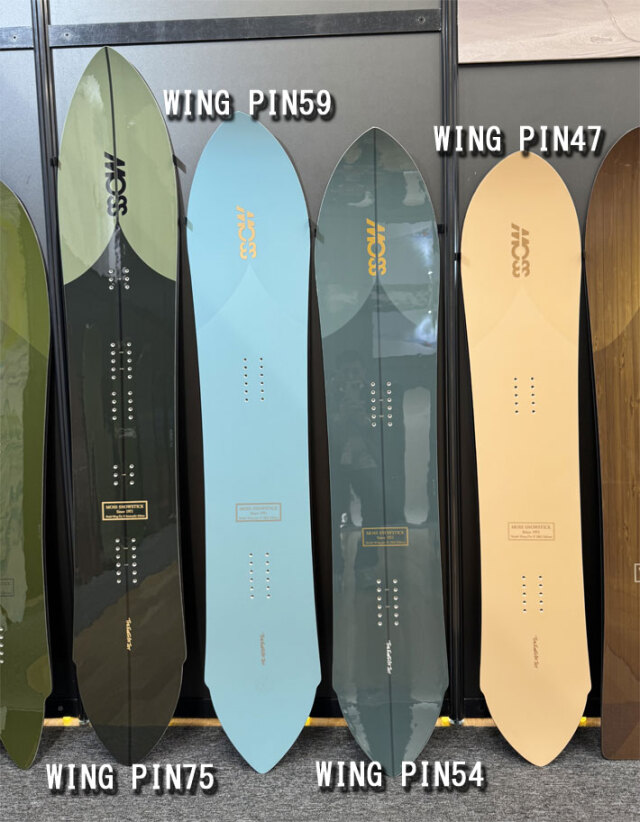 25-26 MOSS SNOWSTICK パウダーボード WING-PIN75 モス スノー
