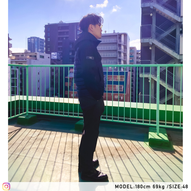 鹿の子編みニットコンビ ダウンブルゾン 450402 G-stage ジーステージ