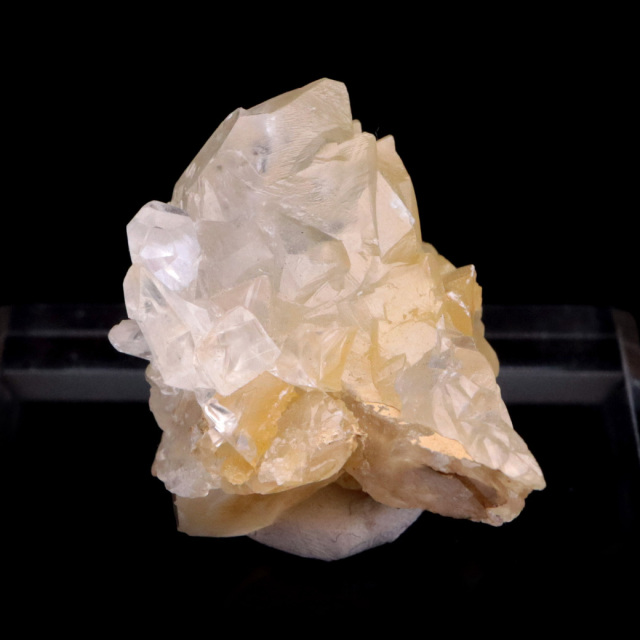 ゴールデン カルサイト 丸玉 台座付き AAA 直径約61mm 虹入り