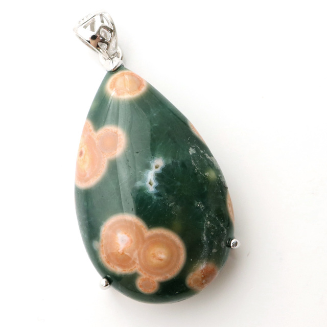 オーシャンジャスパー ブレスレット 17mm 天然石 1点物 マダガスカル産