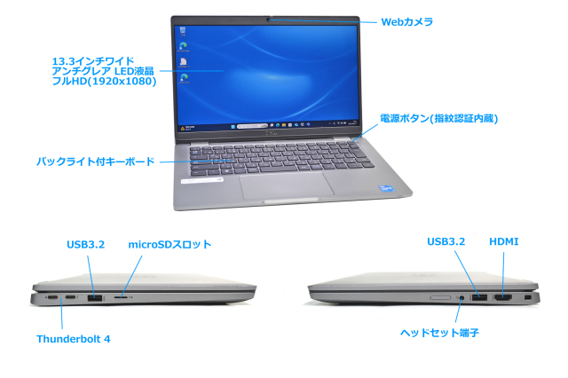 Wi-Fi6 フルHD DELL Latitude 5320 第11世代 Core i5 1145G7 M