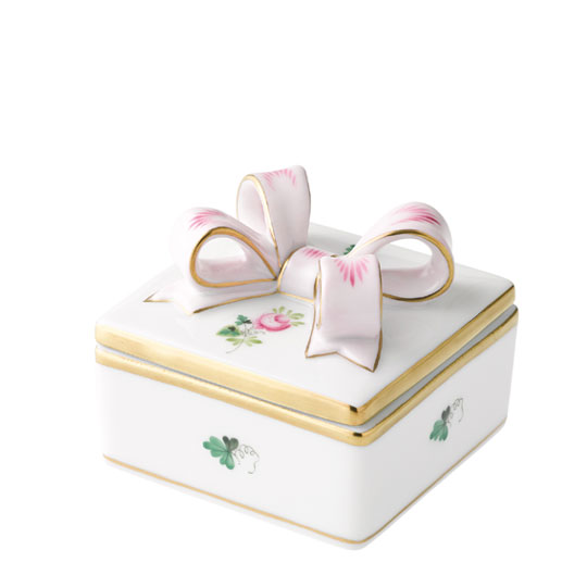 ウィーンの薔薇・シンプル] リボンボックス スクエア