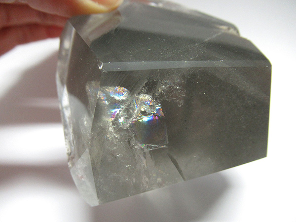 高品質 グレーファントムガーデンクォーツ 原石 ポリッシュ 水晶