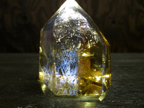 天然シトリン エンジェルラダー マダガスカル産 水晶 ポイント 天然石