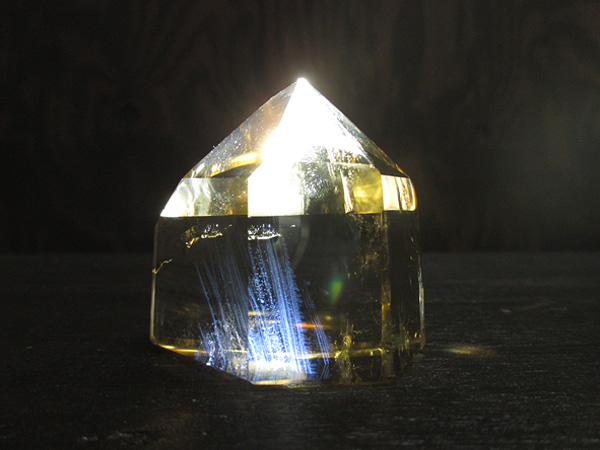 天然シトリン エンジェルラダー マダガスカル産 水晶 ポイント 天然石