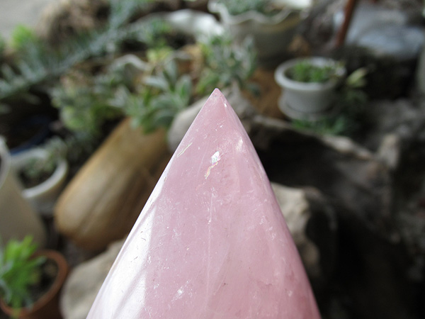 ローズクォーツ ポイント 紅水晶 | 天然石専門店 【鬮石】