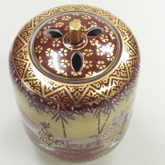 送料無料】九谷焼アウトレット!! 50％OFF!! 九谷焼3.8号香炉 本金